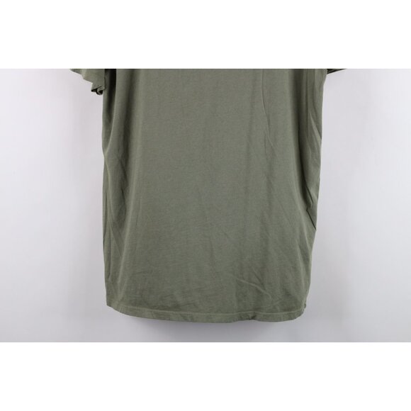 Everlane Mens Size Large Faded Blank Cotton Short Sleeve T-Shirt Green USA - Picture 3 of 13